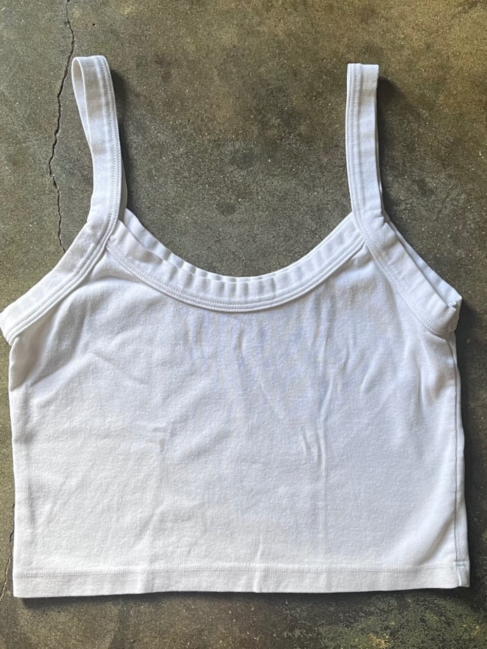 Big Bud Press Cropped Cami Vintage Tee White